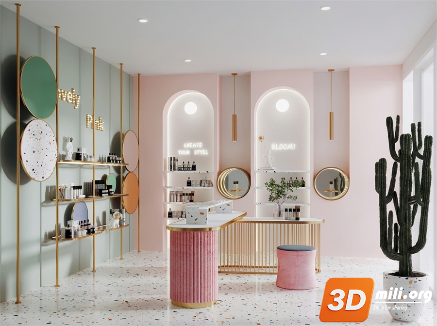 Cosmetic Store Skp Files 